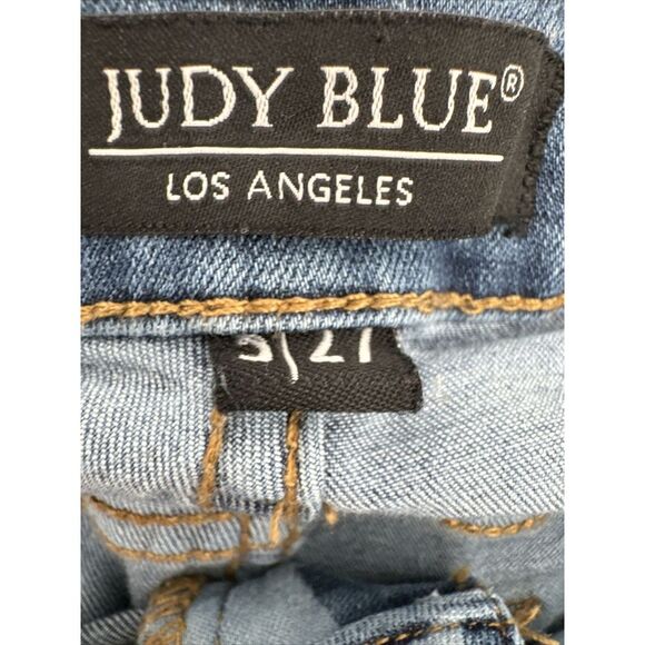 Judy Blue Skinny Fit Womens Blue Denim Jeans Stars Print 5/27 - Picture 8 of 12